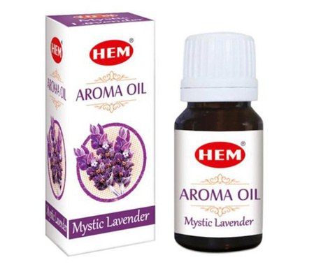 Lavanda Ulei aromaterapie, pentru a usura starile de tensiune si un somn odihnitor, 10 ml, HEM aroma oil Mystic Lavander