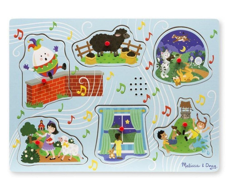 Puzzle cu sunete Cantecele copilariei 2 - Melissa and Doug