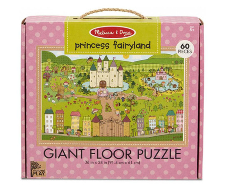 Primul meu puzzle de podea eco Tinutul Printelesor - Melissa & Doug