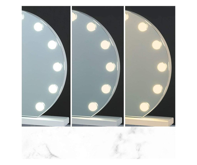 Oglinda de machiaj cu iluminat LED