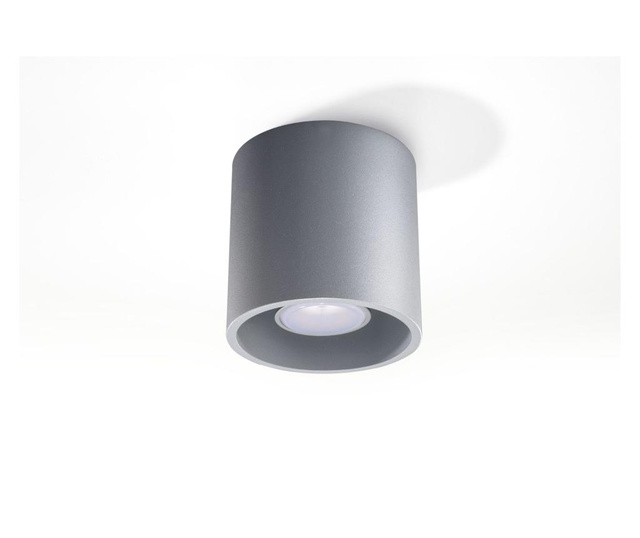 Plafoniera Nice Lamps, Roda Grey, aluminiu, gri, 10x10x10 cm