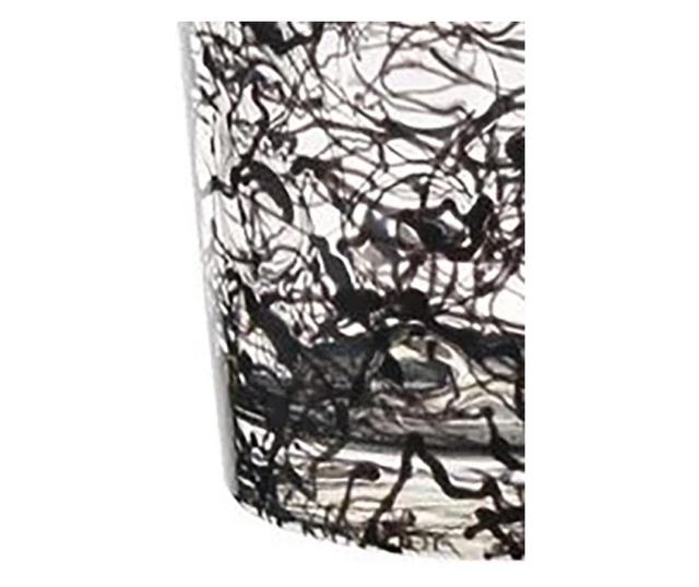 Комплект чаши felis, 3 броя, 15x9cм, 450мл, Стъкло, Черен