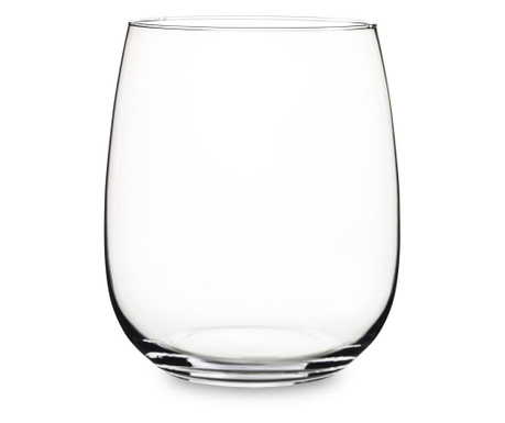 Vaza sticla transparenta, 22x16x16 cm