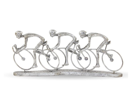 Figurina biciclisti, gri, 21x51x10 cm