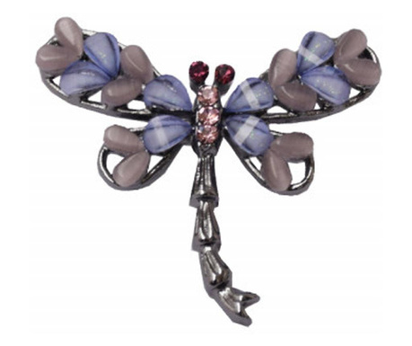 Brosa dama eleganta in forma de fluture cu pietricele mov, Royal purple butterfly