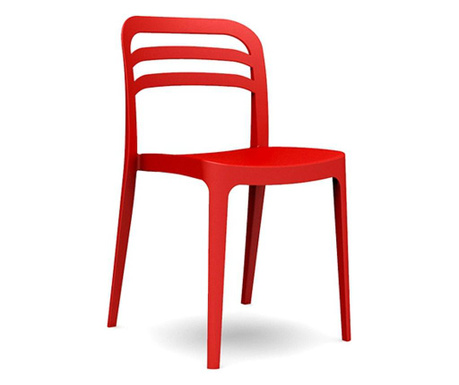 RAKI aspen scaun bar 43,9x51xh81,7cm din polipropilena cu fibra de sticla ,culoare rosie