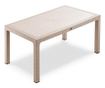 RAKI classi ratan masa gradina, terasa 90x150xh75cm, polipropilena/fibra sticla ,culoare cappuccino
