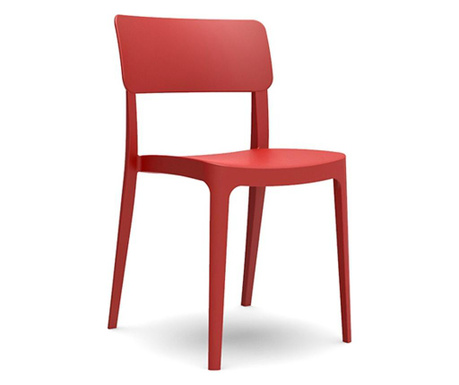 RAKI pano scaun bar 47,1x51,1xh81,9cm din polipropilena cu fibra de sticla ,culoare rosie