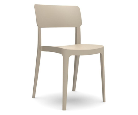 RAKI pano scaun bar 47,1x51,1xh81,9cm din polipropilena cu fibra de sticla ,culoare bej