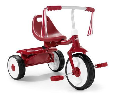 Tricicleta pliabila radio flyer fold 2 go red, 1-3 ani  60x40x50 cm