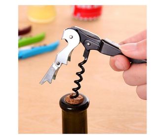 Tirbuson si desfacator din metal, alb