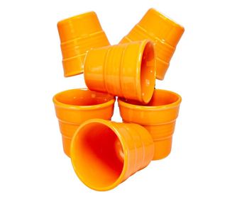 Set 6 pahare, cesiro, 90 ml, portocaliu tropical