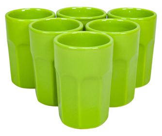 Set 6 pahare, cesiro, 120 ml, verde mar