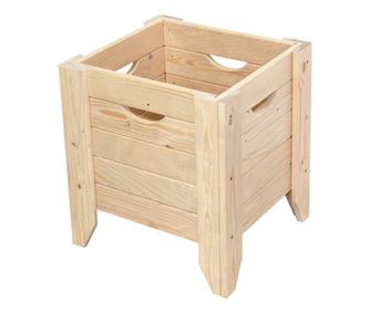 Cutie din lemn pentru flori FLORA 39x36x42 cm Natur