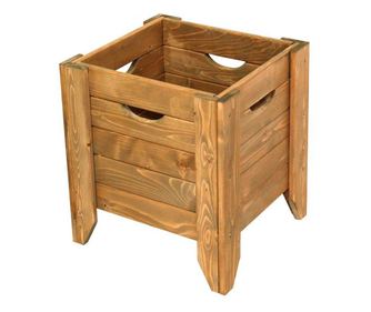 Cutie din lemn pentru flori FLORA 39x36x42 cm Maro