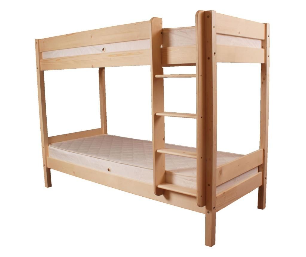 SALLY Natural Bunk Bed, 80 x 200 cm