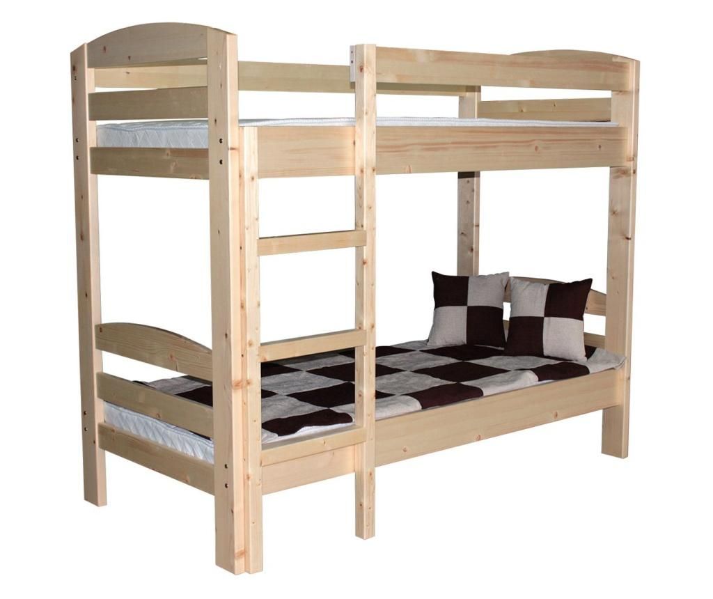 Simona Bunk Bed 90x200 cm Varnished