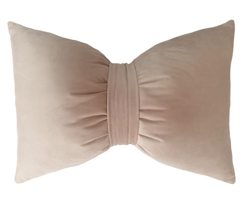 Perna decorativa, fundita, catifea premium, crem bej, 30/45 cm, Fashion Story Home 