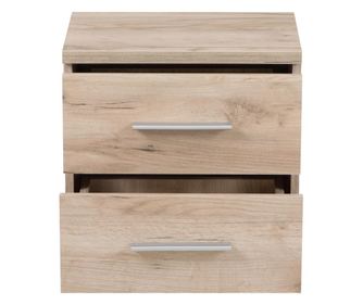 Noptiera mmb2, cu 2 sertare, stejar gri, 44.5 x 43 x 33.5 cm