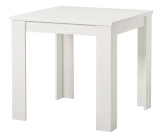 Masa bucatarie fixa mmb, 4 persoane, alb mat, 80 x 80 x 75 cm