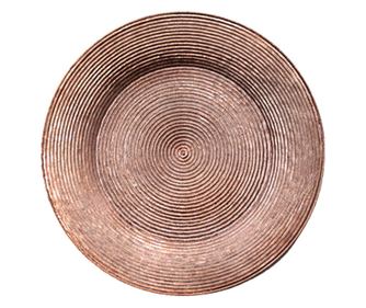Raki wicked farfurie decorativa 33cm polipropilena, decor roz/auriu