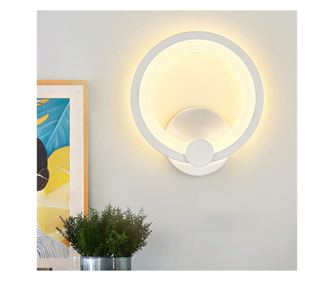 Aplica LED RFAN, Model B004-1, 3 Tipuri de Lumina, 24W, Alb