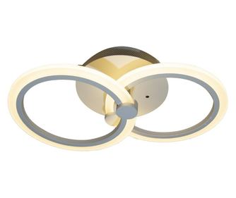 Lustra LED RFAN, Model B66-2, cu Telecomanda, 3 Tipuri de Lumina, Intensitate Reglabila, 48W, Alb