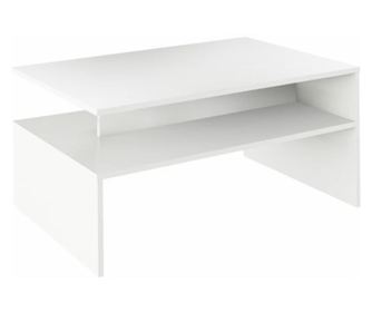 Damoli fehér forgácslap dohányzóasztal 90x60x43 cm