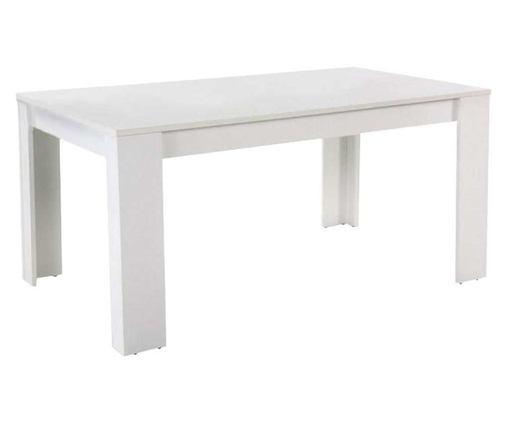 Tomy fehér MDF étkezőasztal 140x80x75 cm