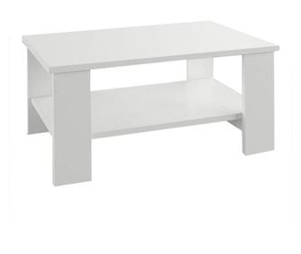 BERNARDO Fehér Forgácslap Dohányzóasztal 90x55x41 cm