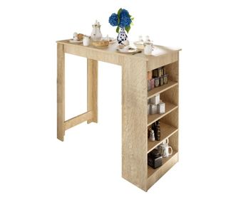 Τραπέζι μπαρ Austen από MDF σε χρώμα δρυός 117x57x107 εκ.