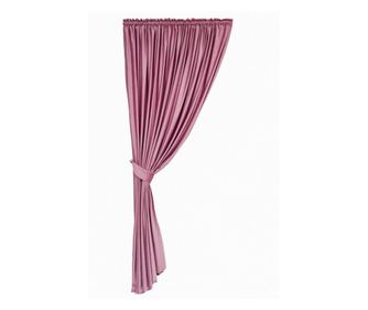 Draperie  din catifea,  roz , cu rejansa, uni , opaca, 200x250