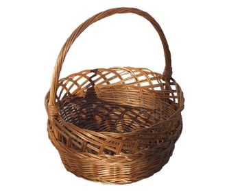 Cos rachita iulia rotund cu toarta, marime medie  29x12x29 cm