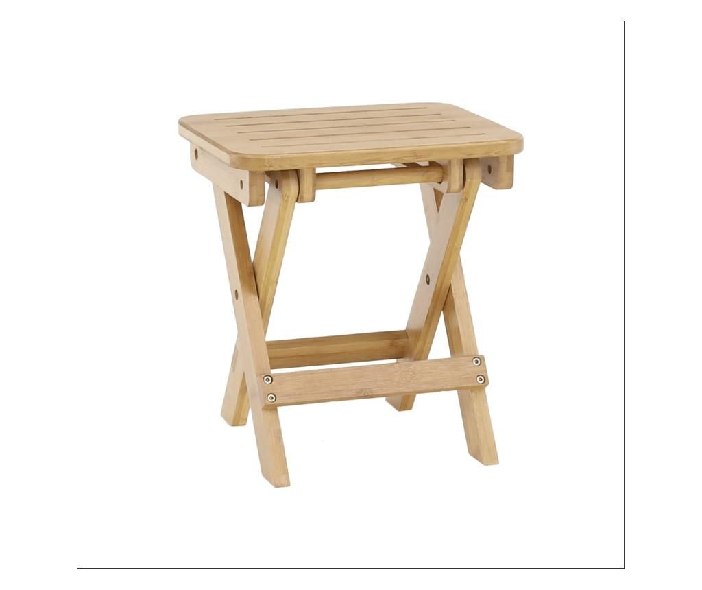 Bambusov tabure Denice - naravno rjav 33x25x33