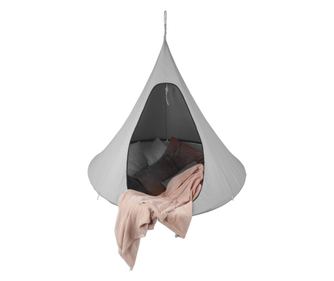 Klorin svetlo siv tekstilni viseči stol 150x150x150 cm