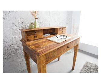 Birou de birou, culoare lemn, 90x90x50 cm