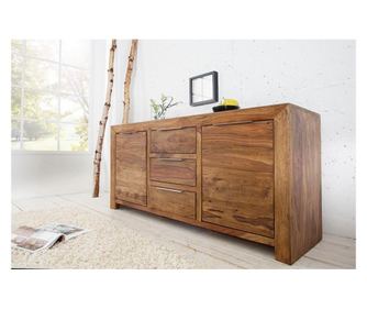 Comodă, lemn, culoare lemn, 135x70x43 cm