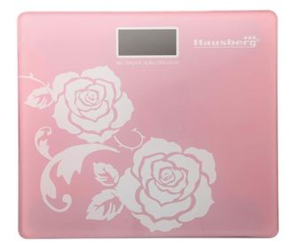 Profesionalna kućna vaga Hausberg, maksimalna težina 180 kg, LCD ekran 76 x 32 mm, senzor na pritisak, automatsko resetiranje, r
