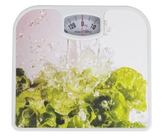 Tjelesna vaga, Klausstech, mehanička, podržava težinu do 130 kg, otisak, atraktivan dizajn, jednostavna za korištenje, višebojna