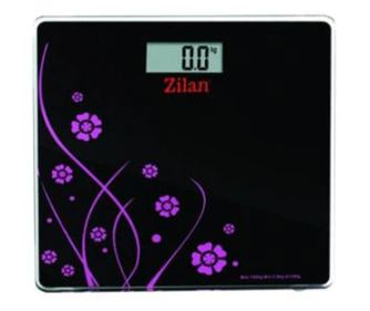 Elektronska osobna vaga, staklena platforma, podržava 150 kg, digitalni zaslon, LCD zaslon, funkcija resetiranja, automatsko isk