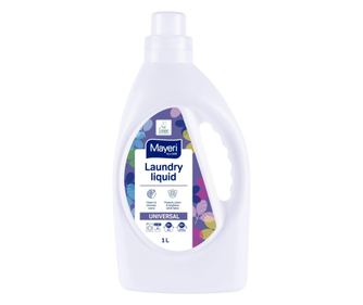 Detergent lichid rufe, universal, mayeri, all-care, 1 l, 25 spalari, curatare impecabila, actiune imediata, ecolabel  25x12.5x6.