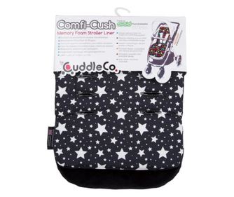 Saltea carucior Comfi-Cush Black and White Stars, 842094