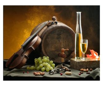 Nalepka violina in vino