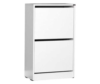 Pantofar Adore Extra Slim, 2 compartimente, capacitate 10 perechi, 51 x 84 x 26 cm - Alb
