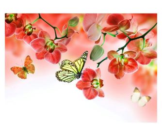 Πίνακας σε καμβά Flowers 4, 90 x 60 εκ