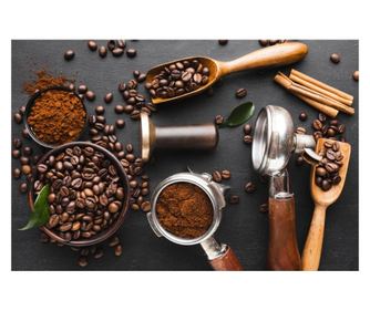 Πίνακας σε καμβά Σύνθεση67 Καφέ, ρουστίκ διάταξη3, 75 x 50 εκ