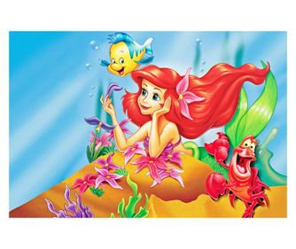 Πίνακας σε καμβά The Little Mermaid - Princess Ariel, 75 x 50 εκ