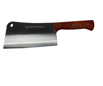 Satar pentru gatit, otel inoxidabil, 33 cm, manere lemn, argintiu