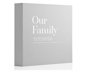 Album foto pentru familie Our Family gri