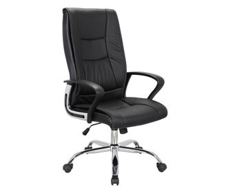 Ergonomická kancelářská židle FIRO, ekologická kůže, černá Concept chairs